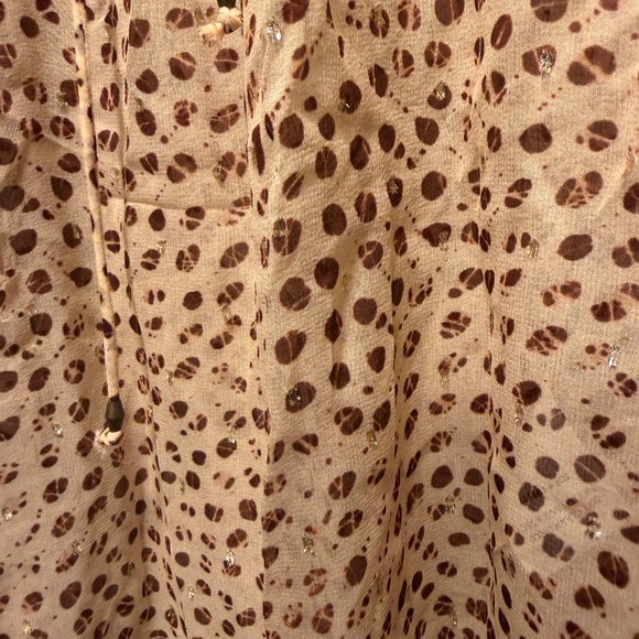 Ulla Johnson Marilyn Leopard Ikat Print Silk Top Size 4 - Picture 7 of 13